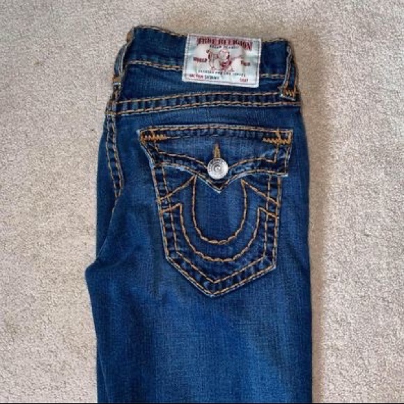 Stitched True Religion Mens Jeans - Picture 4 of 6